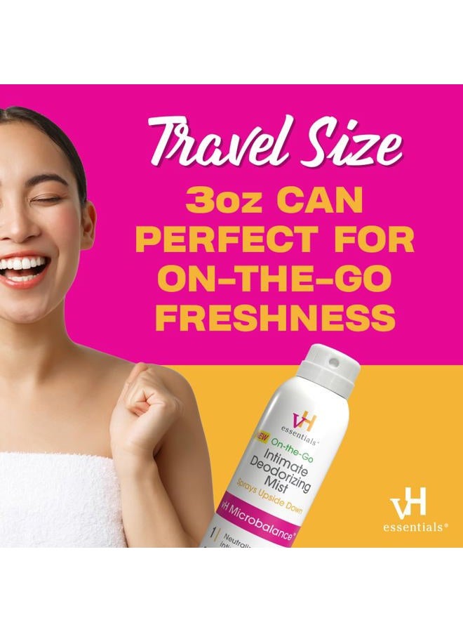 vH Essentials Feminine Spray, Intimate Deodorizing Mist, Gentle Odor Eliminating Ph Balanced Formula, Sting Free, Alcohol free, Continuous Spray, 3 floz. - Image 5