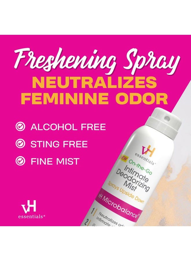 vH Essentials Feminine Spray, Intimate Deodorizing Mist, Gentle Odor Eliminating Ph Balanced Formula, Sting Free, Alcohol free, Continuous Spray, 3 floz. - Image 4