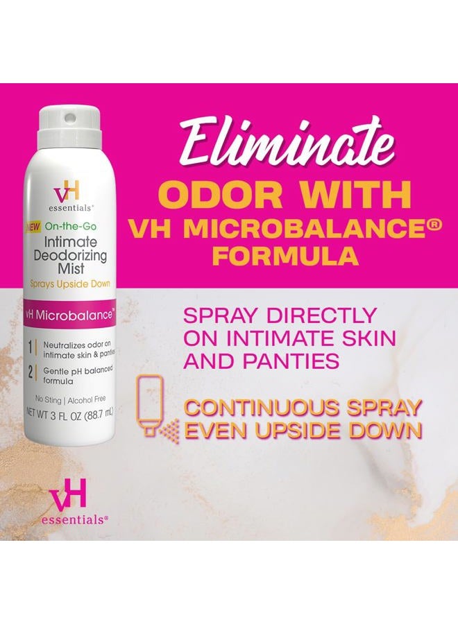 vH Essentials Feminine Spray, Intimate Deodorizing Mist, Gentle Odor Eliminating Ph Balanced Formula, Sting Free, Alcohol free, Continuous Spray, 3 floz. - Image 2