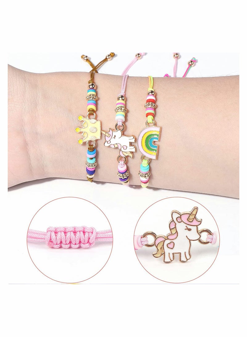 SYOSI Multicolor Woven Bracelet Set for Women 12 Pieces Stackable Surfer Bracelets Adjustable Summer Beach Fashion Jewelry Unicorn Animal Pineapple Friendship Girls - Image 5