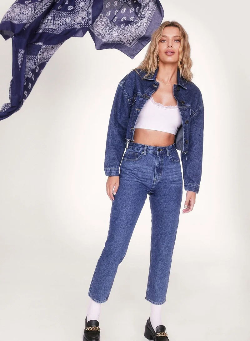 NASTY GAL High Waist Mom Jeans