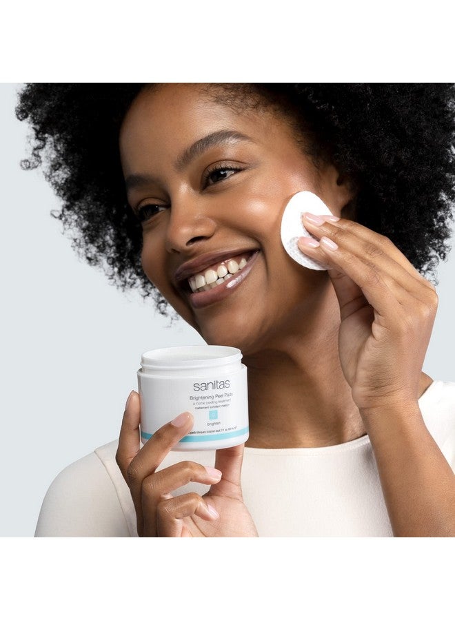 Sanitas Skincare Brightening Peel Pads Home Peeling Treatment Lactic Acid Glycolic Acid Salicylic Acid Exfoliating Peel Pads 50 Pads / 2 Ounces - Image 3