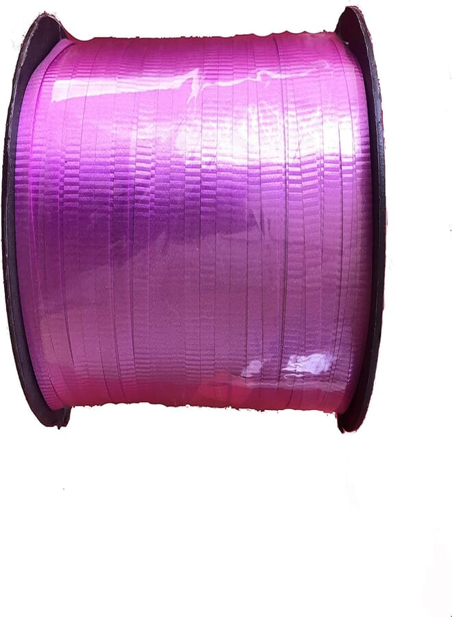 Balloon & Gift Foil Curling Ribbon Roll Pink- 450m