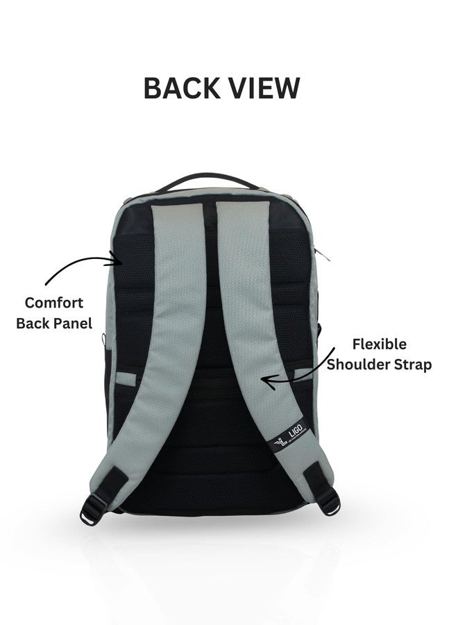 Ligo Urban X Laptop Backpack, Professional Travel Office Bag with Dedicated Laptop Compartment, Breathable Mesh Pockets - Image 4