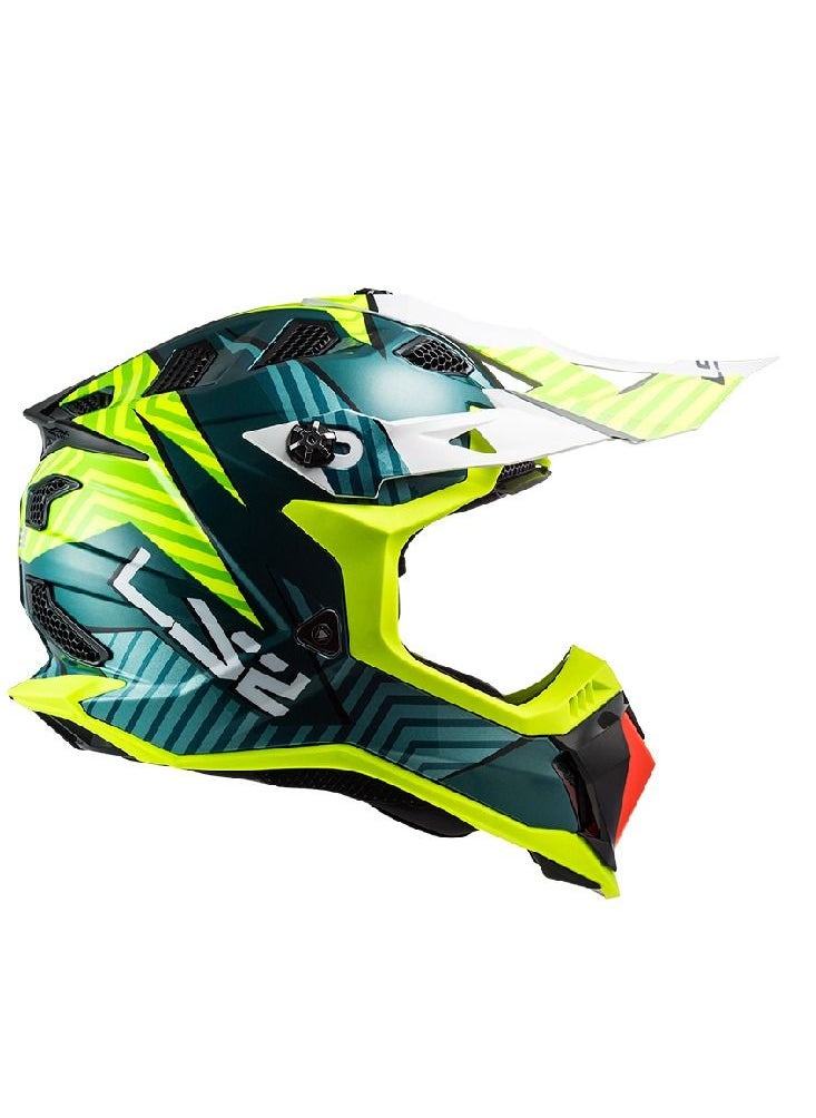 LS2 - LS2 HELMET SUBVERTER EVO MX700 ASTRO  COBALT H -V YELLOW LARGE SIZE - Image 1