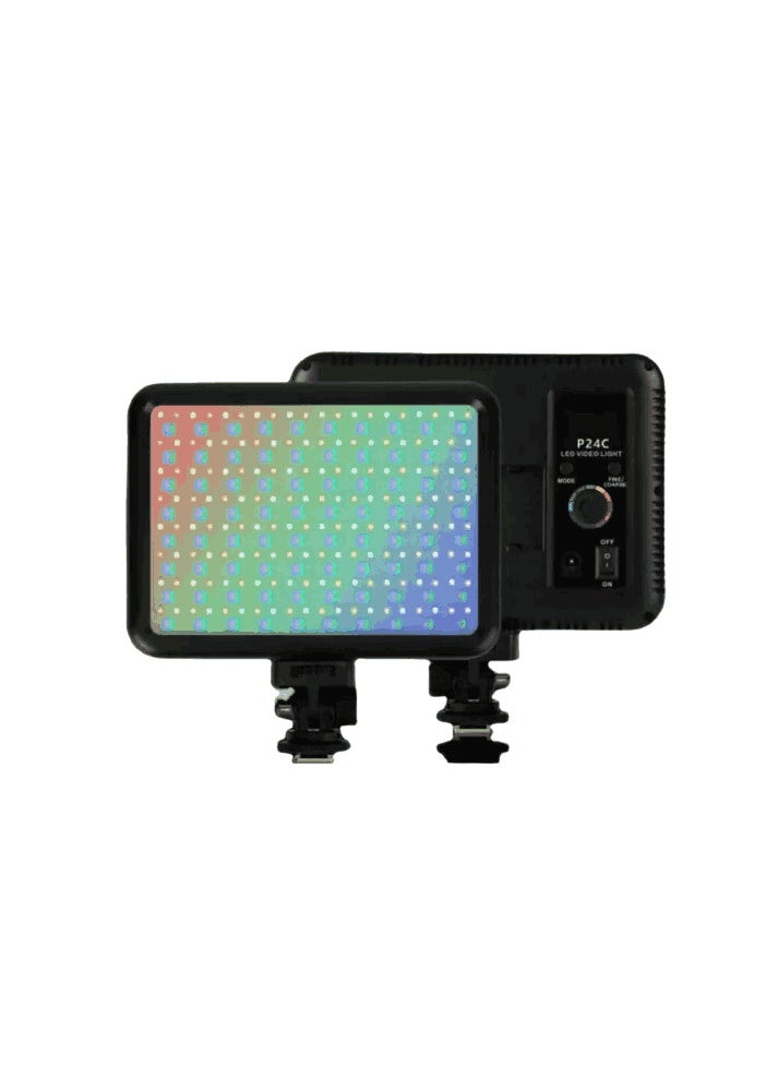 PROMAGE Promage P24C RGB LED Video Light – Full-Color Panel with 16 Million Colors, 2500K–8500K CCT, 20 Scene Effects, CRI ≥95, Adjustable Brightness – Ideal for Photography & Videography  - Image 1