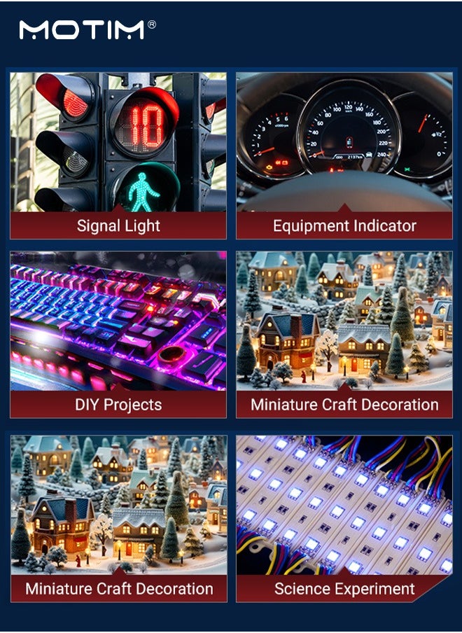 Motim - 12-LED RC Car Flashing Light System Kit, Remote Control Lamp Modification for 1/10 1/8HSP TAMIYA CC01 SCX10 Models RC Car - Image 1