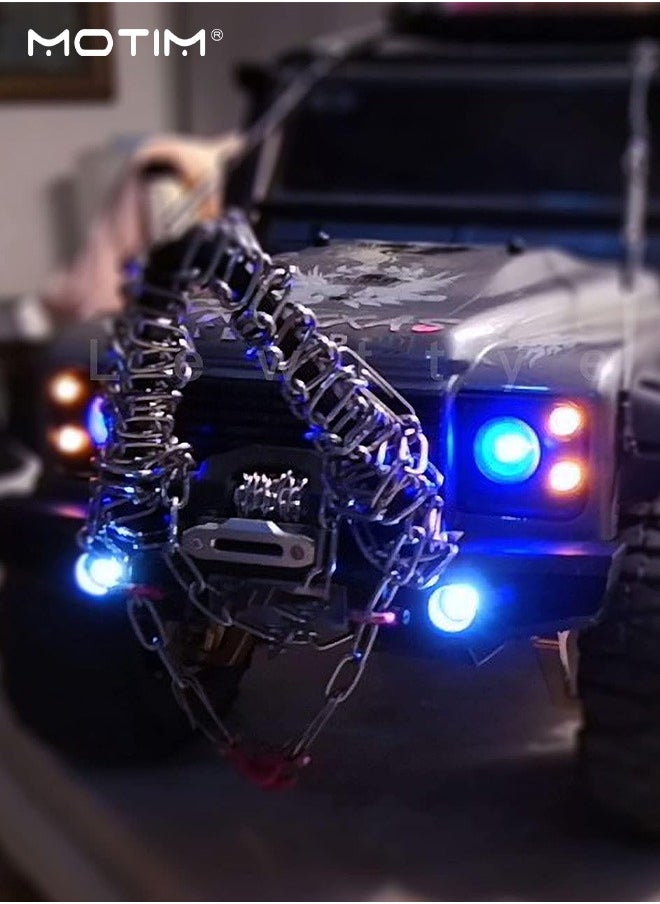 Motim - 12-LED RC Car Flashing Light System Kit, Remote Control Lamp Modification for 1/10 1/8HSP TAMIYA CC01 SCX10 Models RC Car - Image 1