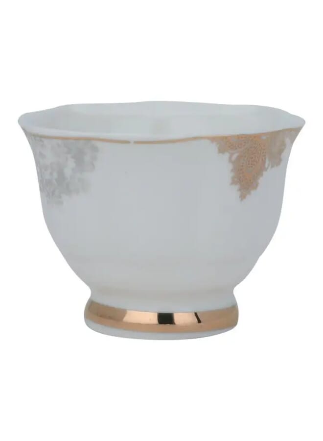 Alsaif Gallery Set of Arabic coffee cups with gold and silver patterns 12 pieces - Image 2