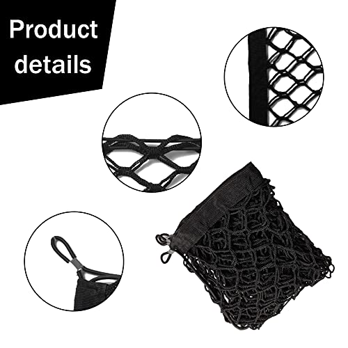 Amiss Cargo Net Stretchable, Car Exterior Accessories, Adjustable Elastic Trunk Storage Net with Hook for SUVs, Cars and Trucks (35.4x15.8 Inch) - Image 4
