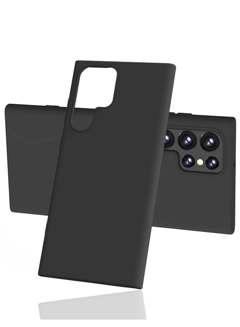 BORTONY Liqiud Silicone Case Silky Smooth Slim Full-Body Protective Silicone Case Cover For Samsung Galaxy S22 Ultra - Image 1