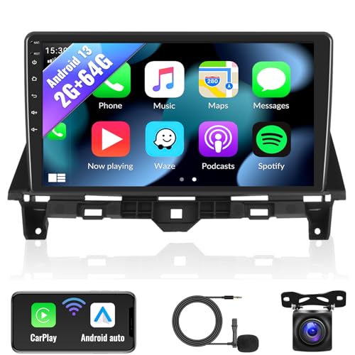 SIXWIN Android 13 Car Stereo for Honda Accord 2008 2009 2010 2011 2012 2013 10.1 Inch Touch Screen 2G+64G CarPlay Android Auto Car Radio Bluetooth GPS Navigation HiFi WiFi FM SWC Backup Camera MIC - Image 1