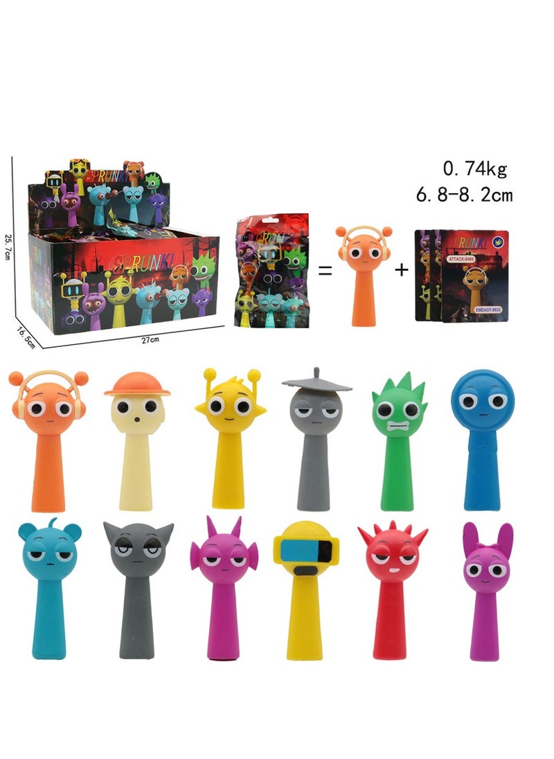 Y&D 24 Piece Sprunki Figures The  Action Figure Toys For Fans  Series Figures Model Birthday Cake Toppers  - Image 1