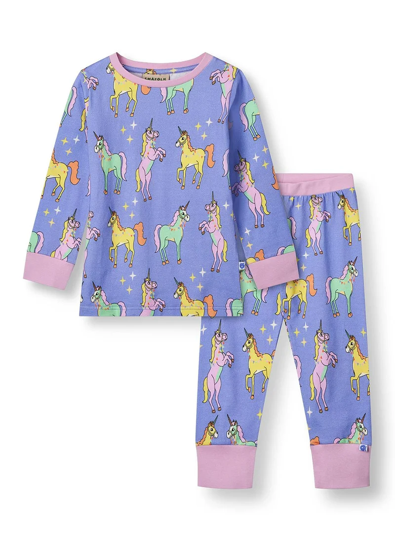 سموفولك Nightwear set with unicorns