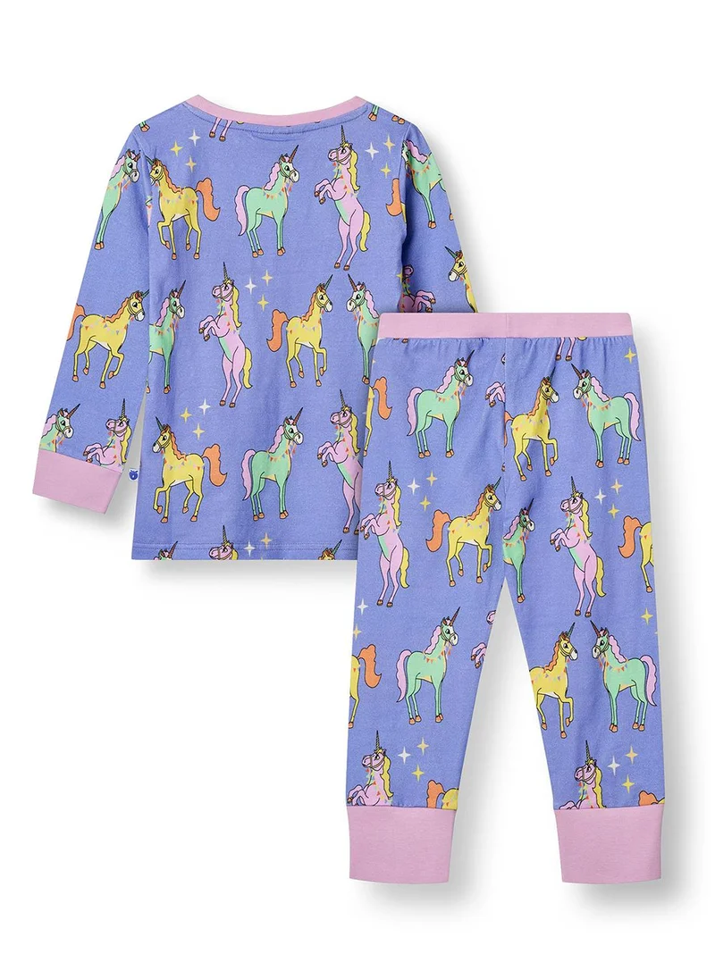 سموفولك Nightwear set with unicorns