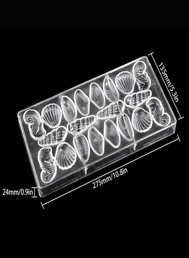 GRAINRAIN Polycarbonate Chocolate Mold DIY Handmade Chocolate Candy Mould Pastry Tools Bakeware 5 style shells (19278) - Image 3
