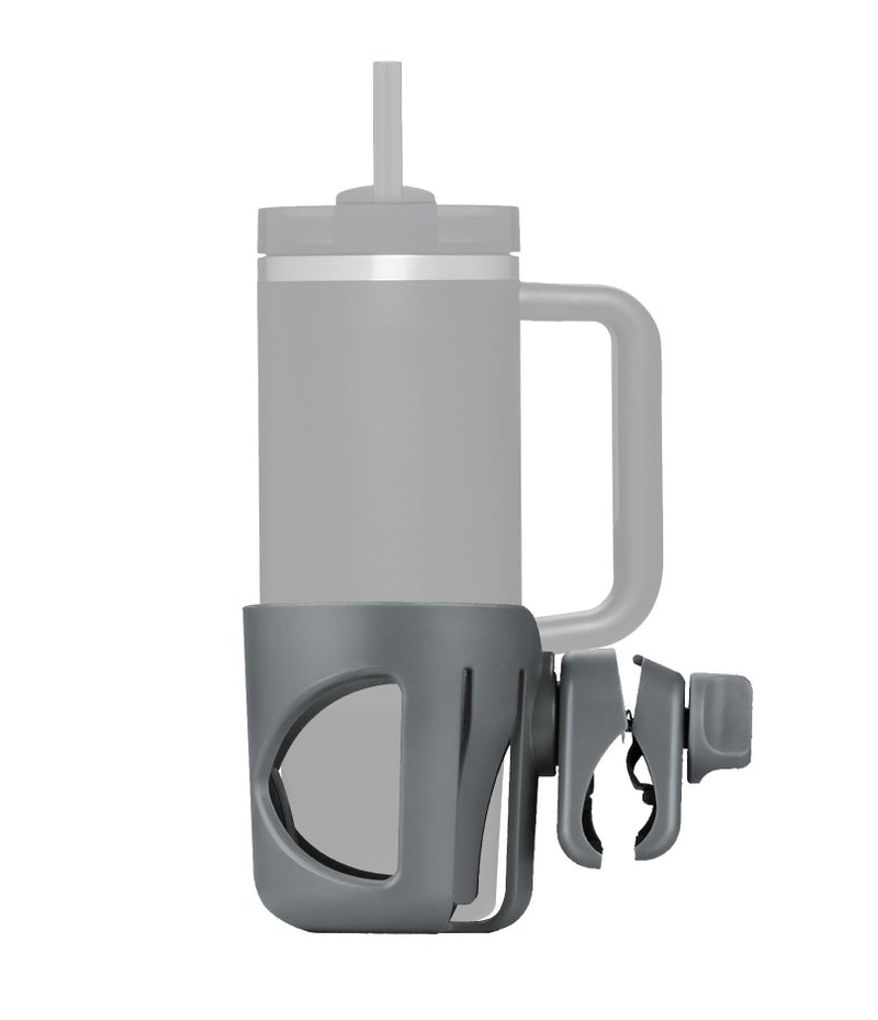New Stroller Cup Holder for Stanley Quencher H20 30  40 Oz Models Also Compatible with Stanley IceFlow 20  30 Oz Models  Gray
