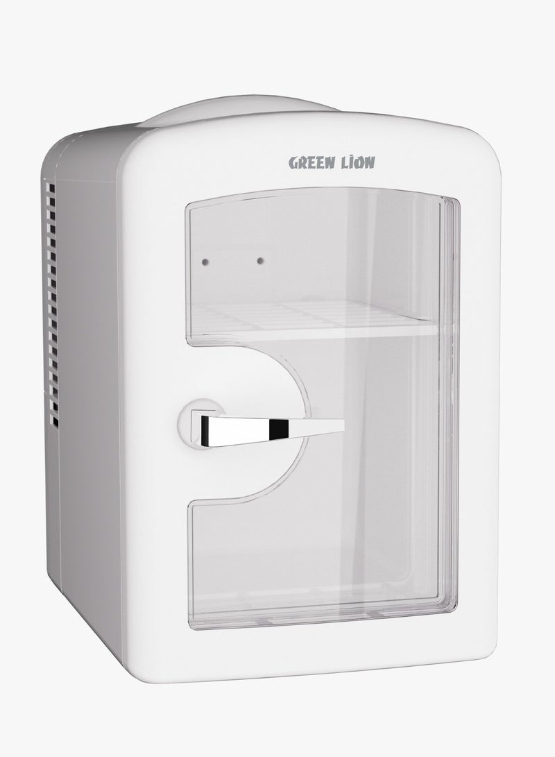 GREEN LION Mini Fridge, 4L, Cool and Warm Modes, Dual Power Supply (AC/DC), with Divider Shelf, for Skincare and Cosmetics - Image 1