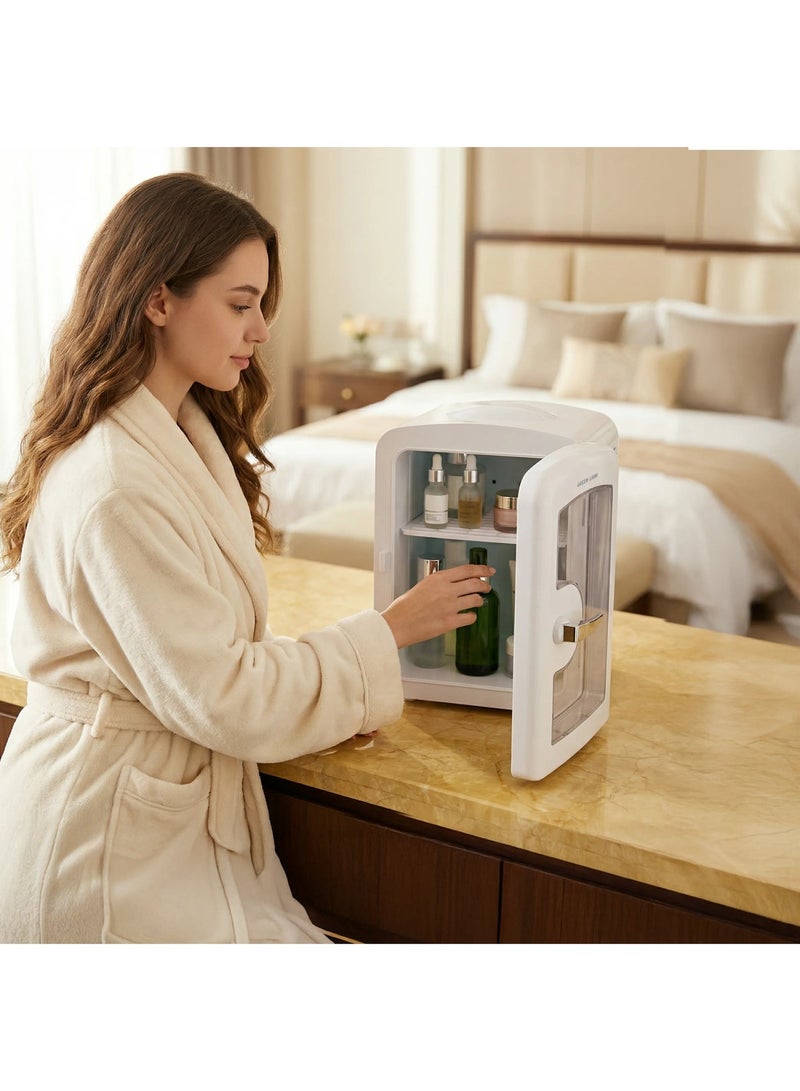 GREEN LION Mini Fridge, 4L, Cool and Warm Modes, Dual Power Supply (AC/DC), with Divider Shelf, for Skincare and Cosmetics - Image 4