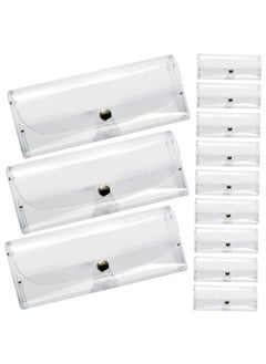 Transparent Glasses Case Travel Glasses Case Sunglasses Case for Men Hard Case Glasses Hard Case Hard Sunglasses Case Eyeglass Case Man Plastic Box Universal, 7pcs Transparent Glasses Case