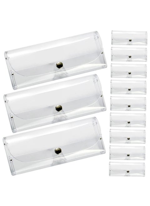Transparent Glasses Case Travel Glasses Case Sunglasses Case for Men Hard Case Glasses Hard Case Hard Sunglasses Case Eyeglass Case Man Plastic Box Universal, 7pcs Transparent Glasses Case