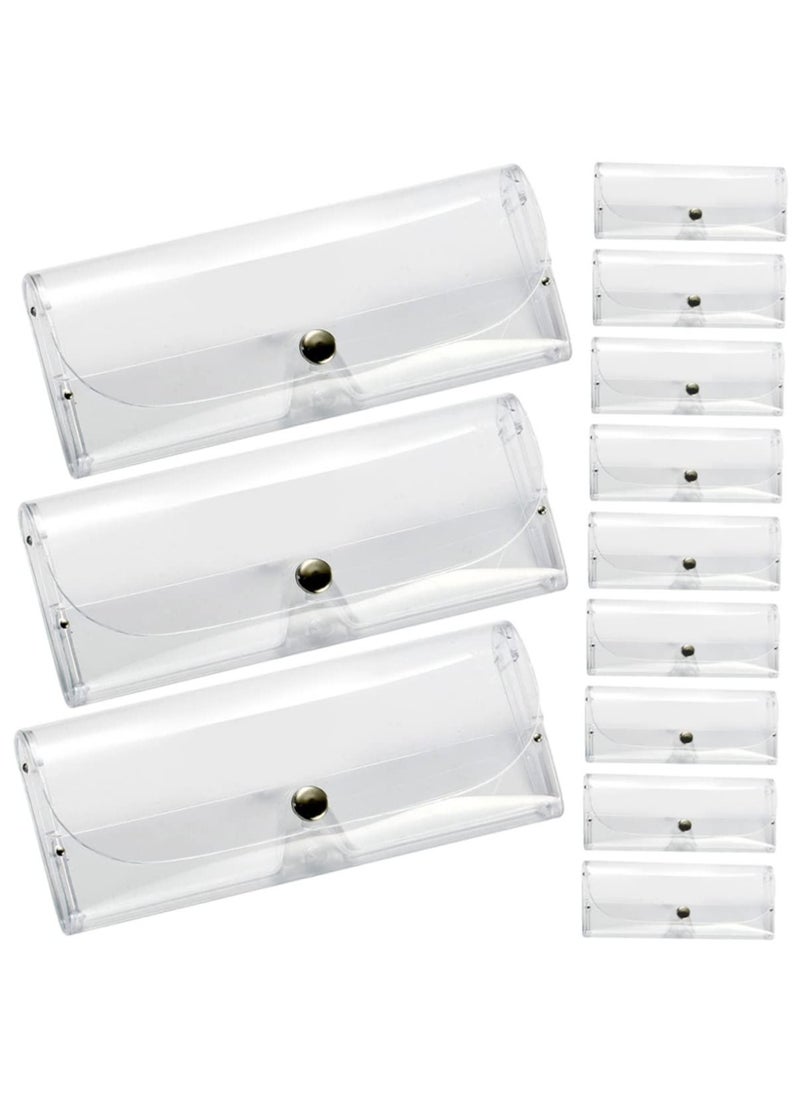 SYOSI - Transparent Glasses Case Travel Glasses Case Sunglasses Case for Men Hard Case Glasses Hard Case Hard Sunglasses Case Eyeglass Case Man Plastic Box Universal, 7pcs Transparent Glasses Case - Image 1