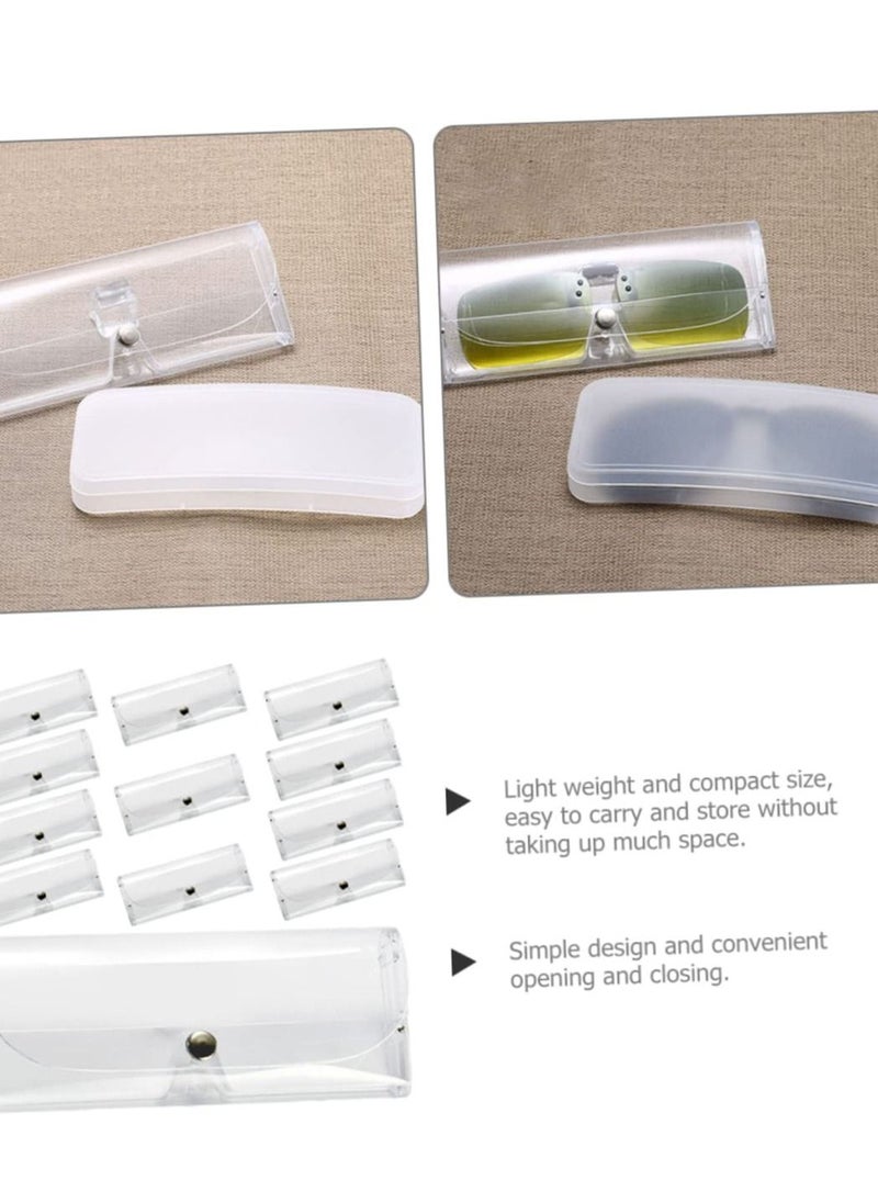 SYOSI - Transparent Glasses Case Travel Glasses Case Sunglasses Case for Men Hard Case Glasses Hard Case Hard Sunglasses Case Eyeglass Case Man Plastic Box Universal, 7pcs Transparent Glasses Case - Image 1