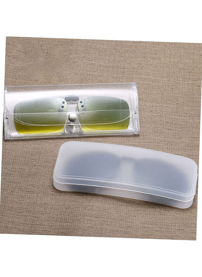 SYOSI - Transparent Glasses Case Travel Glasses Case Sunglasses Case for Men Hard Case Glasses Hard Case Hard Sunglasses Case Eyeglass Case Man Plastic Box Universal, 7pcs Transparent Glasses Case - Image 1