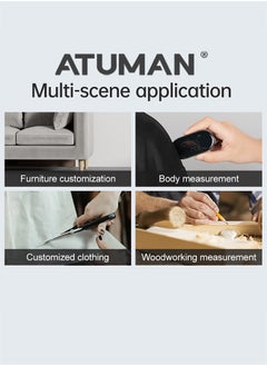 ATuMan Q2 Flexible Electronic Rule – Rolling Wheel Design, Curved Surface Measurement, 5 Measurement Modes, Accurate Distance Measuring Tool - pzsku/Z2F27064C3C0AC53775ACZ/45/_/1726129951/00a61d74-b1e9-422c-9b29-b63f638fc437