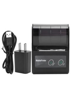 Thoraya Bluetooth Thermal Receipt Printer Portable Ticket Pass Bill Mini Label Machine 100‑240VUS Plug  - Image 1