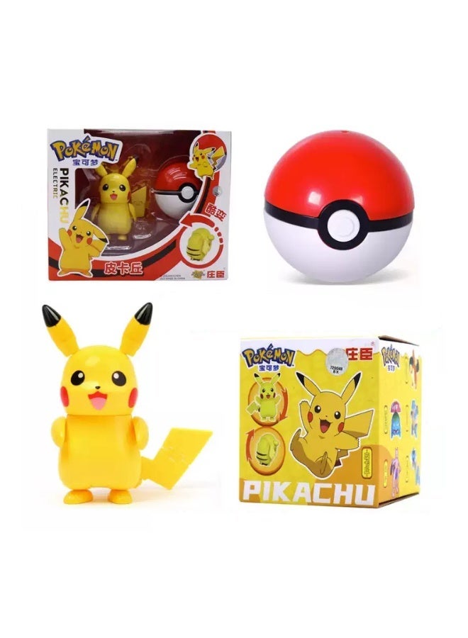 Pokemon Pokémon Pikachu Poké Ball Pop-Up Figure Toy, Collectible Action Figure for Kids - Image 2