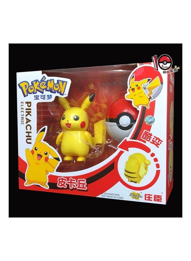 Pokemon Pokémon Pikachu Poké Ball Pop-Up Figure Toy, Collectible Action Figure for Kids - Image 1