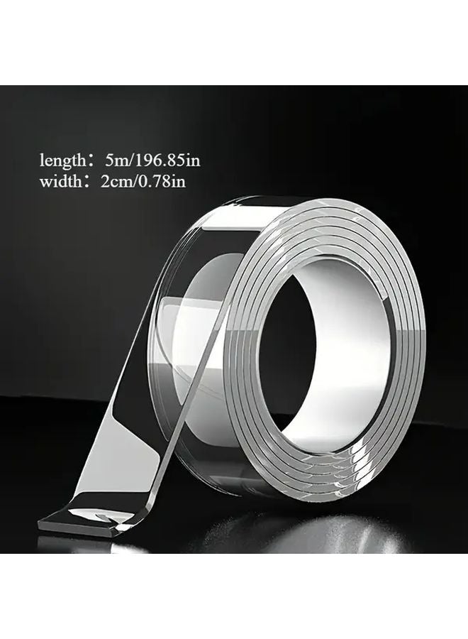 Heavy Duty Double Sided Nano Tape Super Strong Reusable 19685 Inch Transparent - Image 5