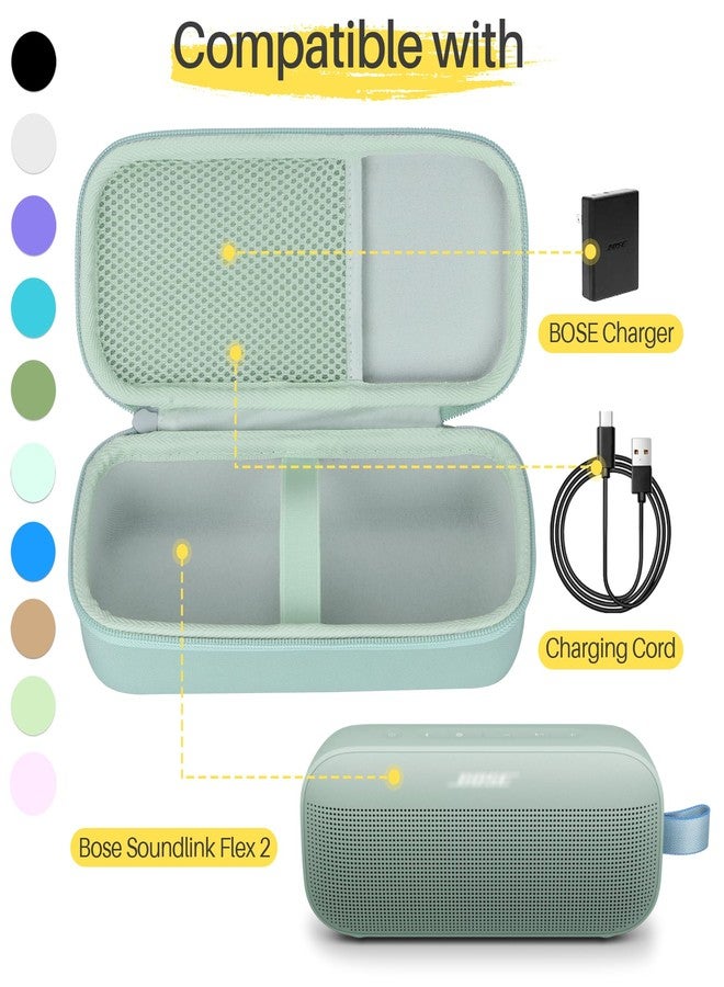 Lebakort Hard Case Compatible with Bose SoundLink Flex 2nd Gen/Bose SoundLink Flex Portable Speaker, Alpine Sage Case - Image 3