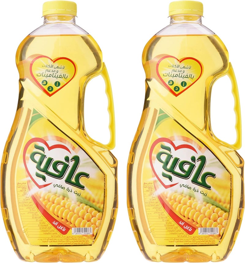 عبوة مزدوجة من زيت الذرة أفيا، 2 × 1.5 لتر