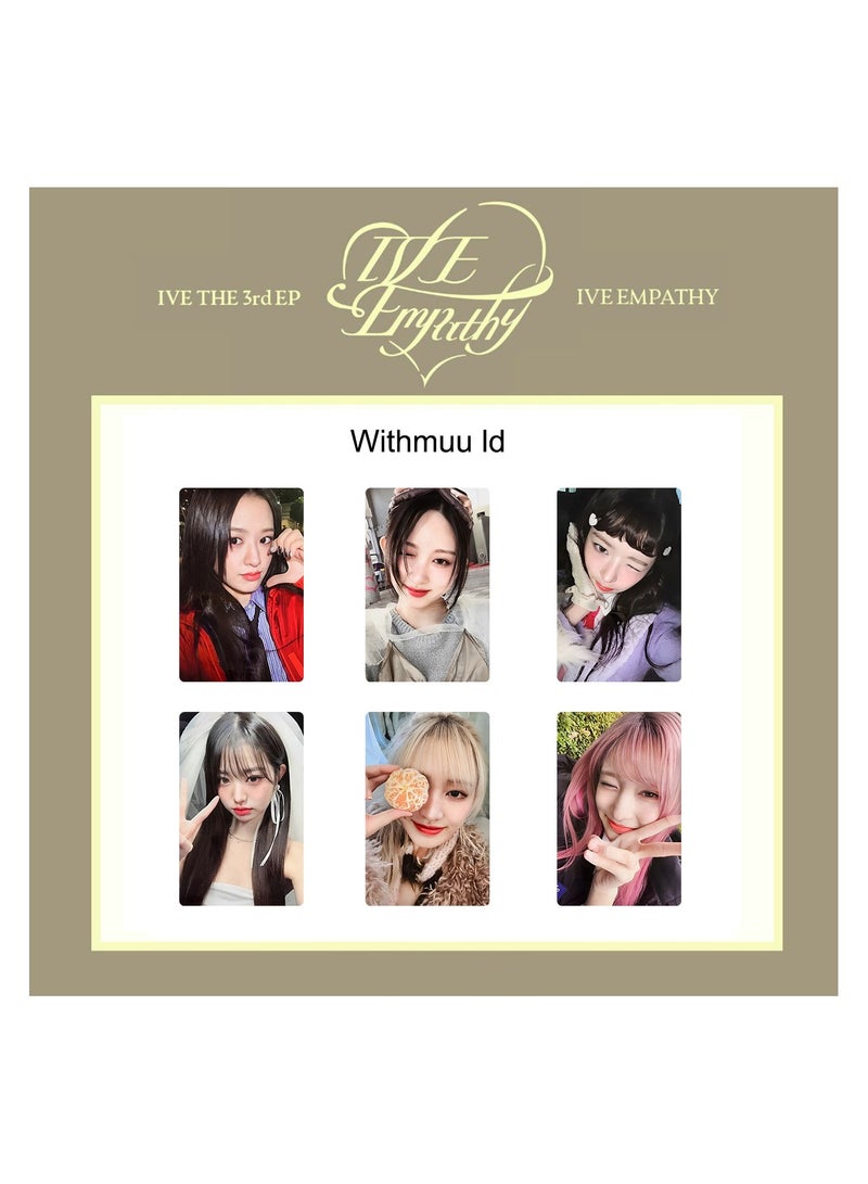 NIBEMINENT 6 Pcs Kpop IVE - Empathy Lomo Cards Card For Fans Collection Gifts