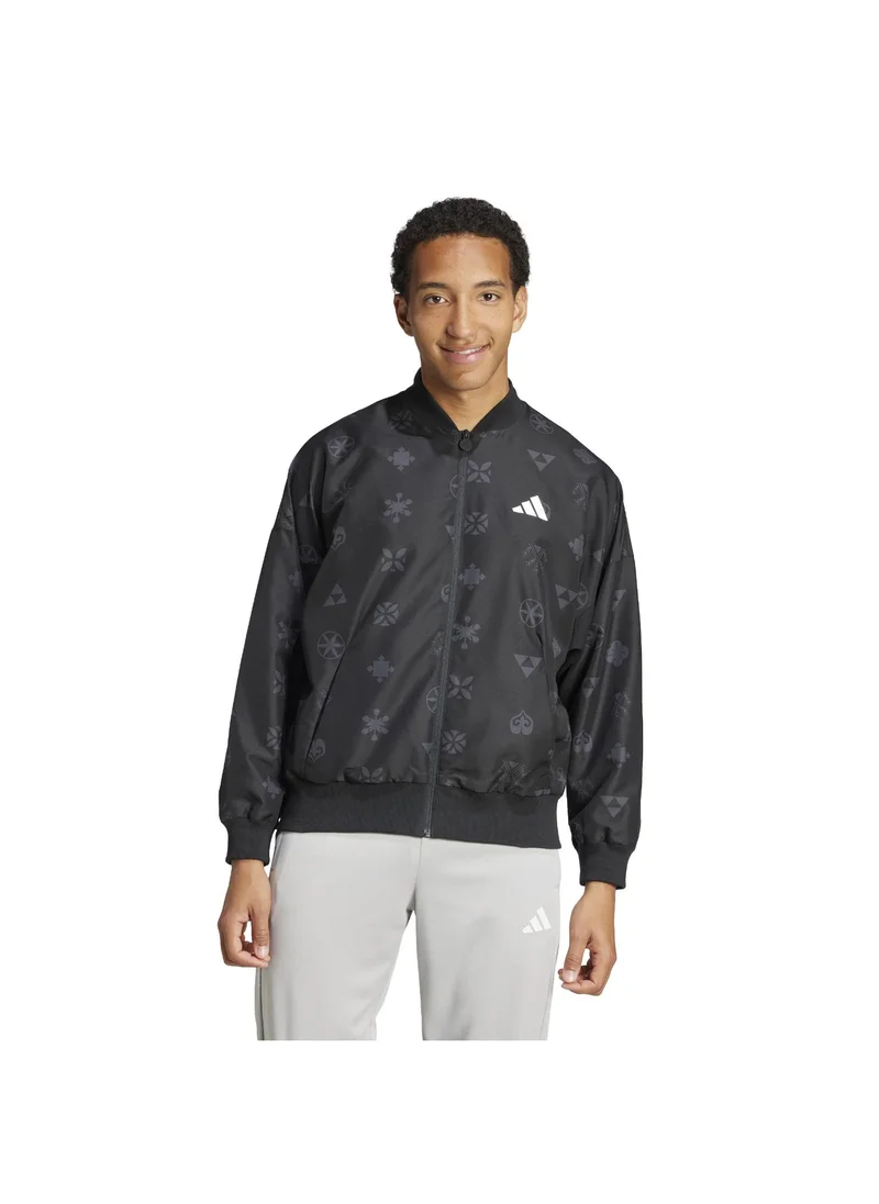 Adidas Bloom Sky Print Woven Bomber Jacket