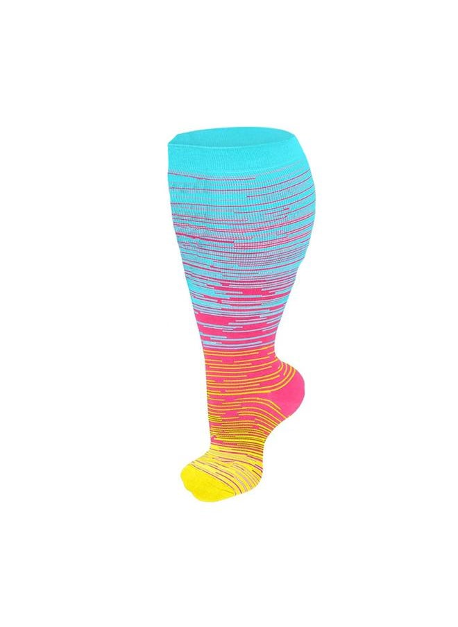 Bluejw - Youlijian  Special For Increasing Fat Socks Fat Socks For Men And Women Solid Color Pressure Sequential Socks Socks - Image 1