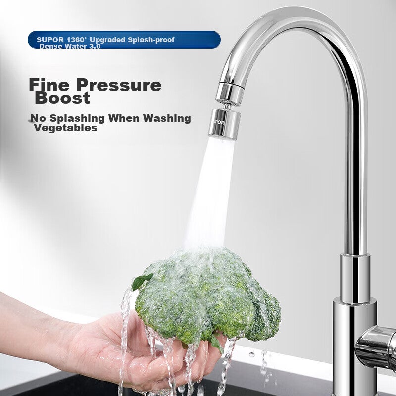 SUPOR Faucet Aerator, 360° Swivel Kitchen Faucet Anti-Splash Device, Extender, All-Copper Pressure-Increasing Spout S - Image 2