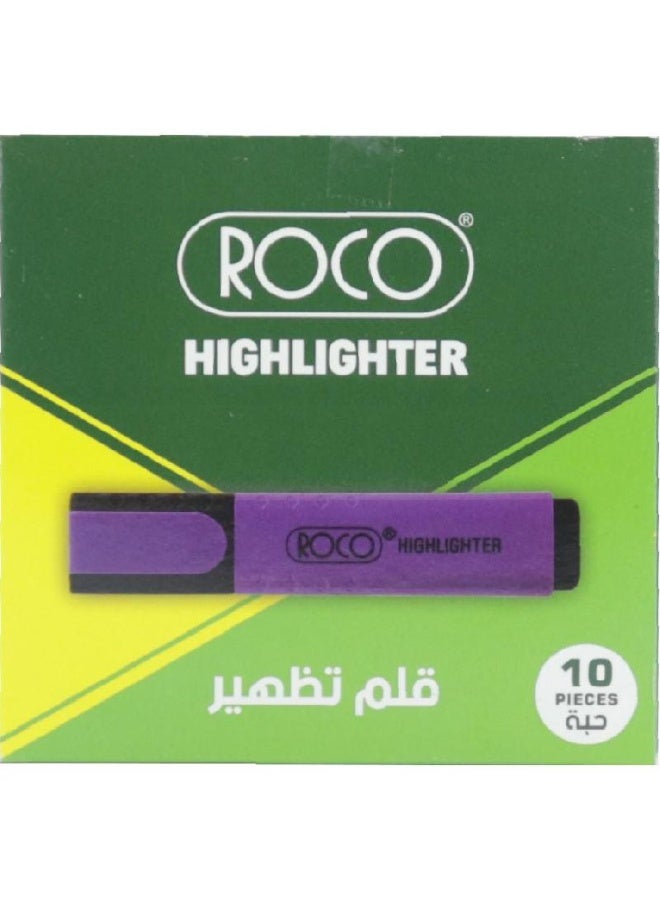 ROCO Highlighter Violet Pack of 10 - Image 1