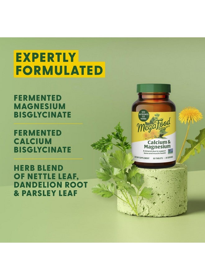 MegaFood Calcium Magnesium Supplement - with fermented Magnesium Glycinate - Supports Bone Health & Heart Health - Calcium & Magnesium Supplement for Men & Women - Non-GMO - 90 Tabs (30 Servings) - Image 5