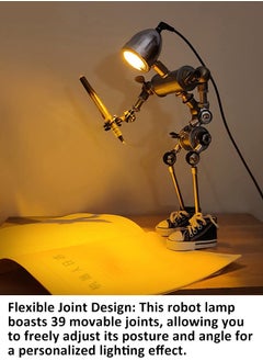 Generic Cyberpunk Style Robot Desk Lamp,Creative Gift Figurine Atmosphere Lamp, Desktop Decoration for Gaming Room  - Image 3