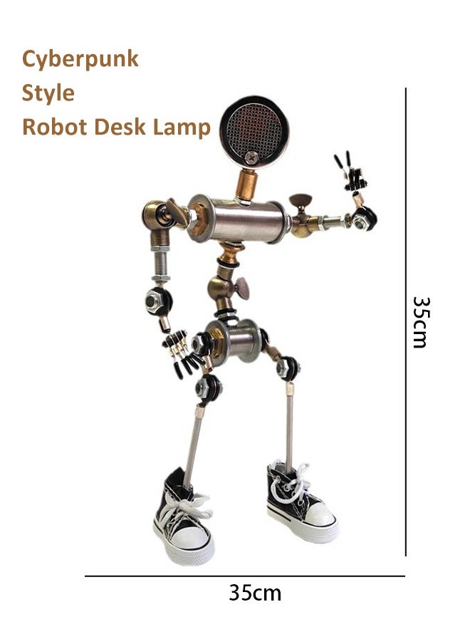 Generic Cyberpunk Style Robot Desk Lamp,Creative Gift Figurine Atmosphere Lamp, Desktop Decoration for Gaming Room  - Image 5