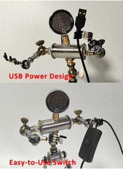 Generic Cyberpunk Style Robot Desk Lamp,Creative Gift Figurine Atmosphere Lamp, Desktop Decoration for Gaming Room  - Image 4
