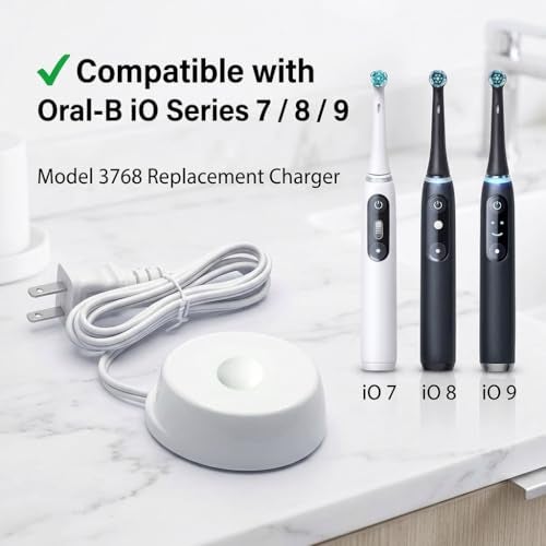 AMOWA Replacement Charger for Braun Oral-B iO Series 7 8 9 Toothbrush, Magnetic Travel Charger Model 3768, 110-240V Worldwide Power Adapter - Image 2