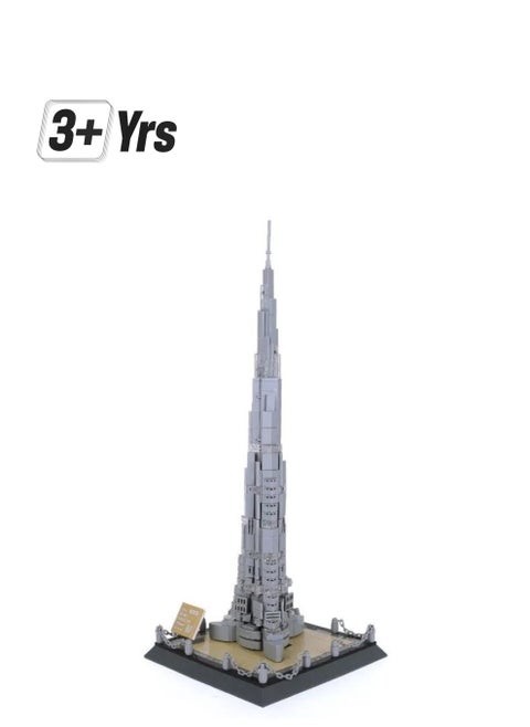 Burj Khalifa Building Blocks Figure of the World's Tallest Building Building Figures Construction Blocks Shaped Like a Building Building Blocks Toy Boys Blocks Assembly Boys Toys Girls Blocks Games Building Toy for Boys and Girls Character Play Figures Building Blocks Construction Building Blocks Assembly Creative Building Toy