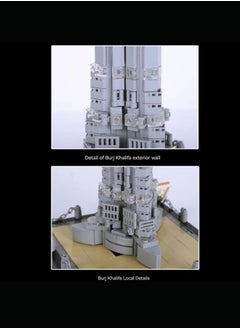 wange Burj Khalifa Building Blocks Figure of the World's Tallest Building Building Figures Construction Blocks Shaped Like a Building Building Blocks Toy Boys Blocks Assembly Boys Toys Girls Blocks Games Building Toy for Boys and Girls Character Play Figures Building Blocks Construction Building Blocks Assembly Creative Building Toy  - Image 3