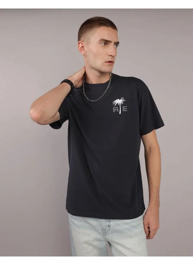 امريكان ايجل Logo Detail Crew Neck T-Shirt