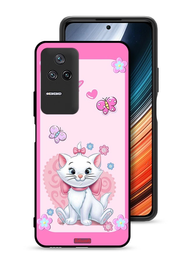 Tolwak Xiaomi Redmi K50 Pro Protective Case Cover Cute Lady Cat - Image 1