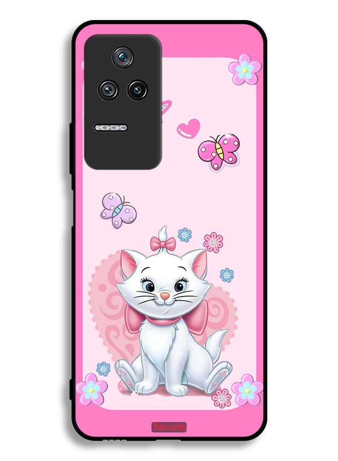 Tolwak Xiaomi Redmi K50 Pro Protective Case Cover Cute Lady Cat - Image 2